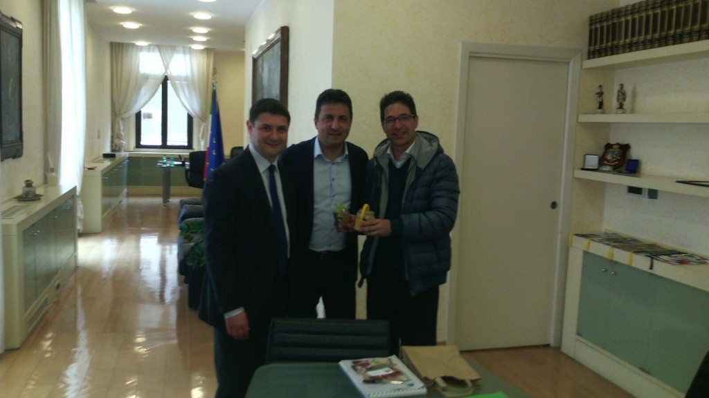 Da sinistra l'on. Mazzola, il direttore Reggi e il presidente Bondi