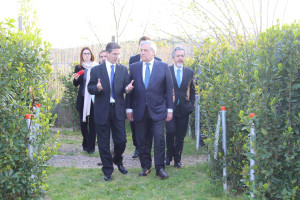 Il presidente del Parlamento europeo Antonio Tajani al Memoriale della Shoah