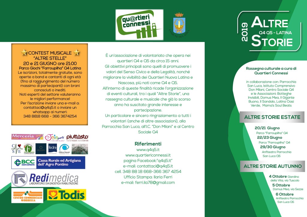 BROCHURE PROGRAMMA ALTRE STORIE retro